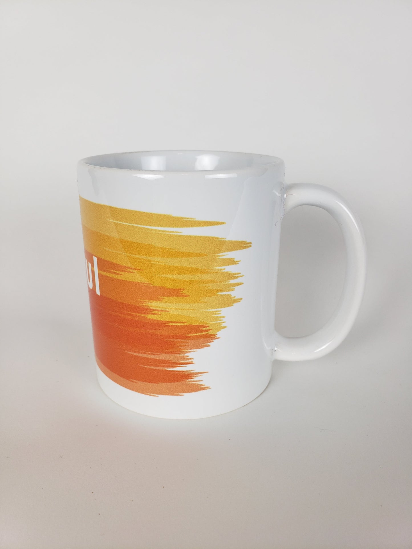 Ever Powerful In Christ Coffee Mug – Orange and Green