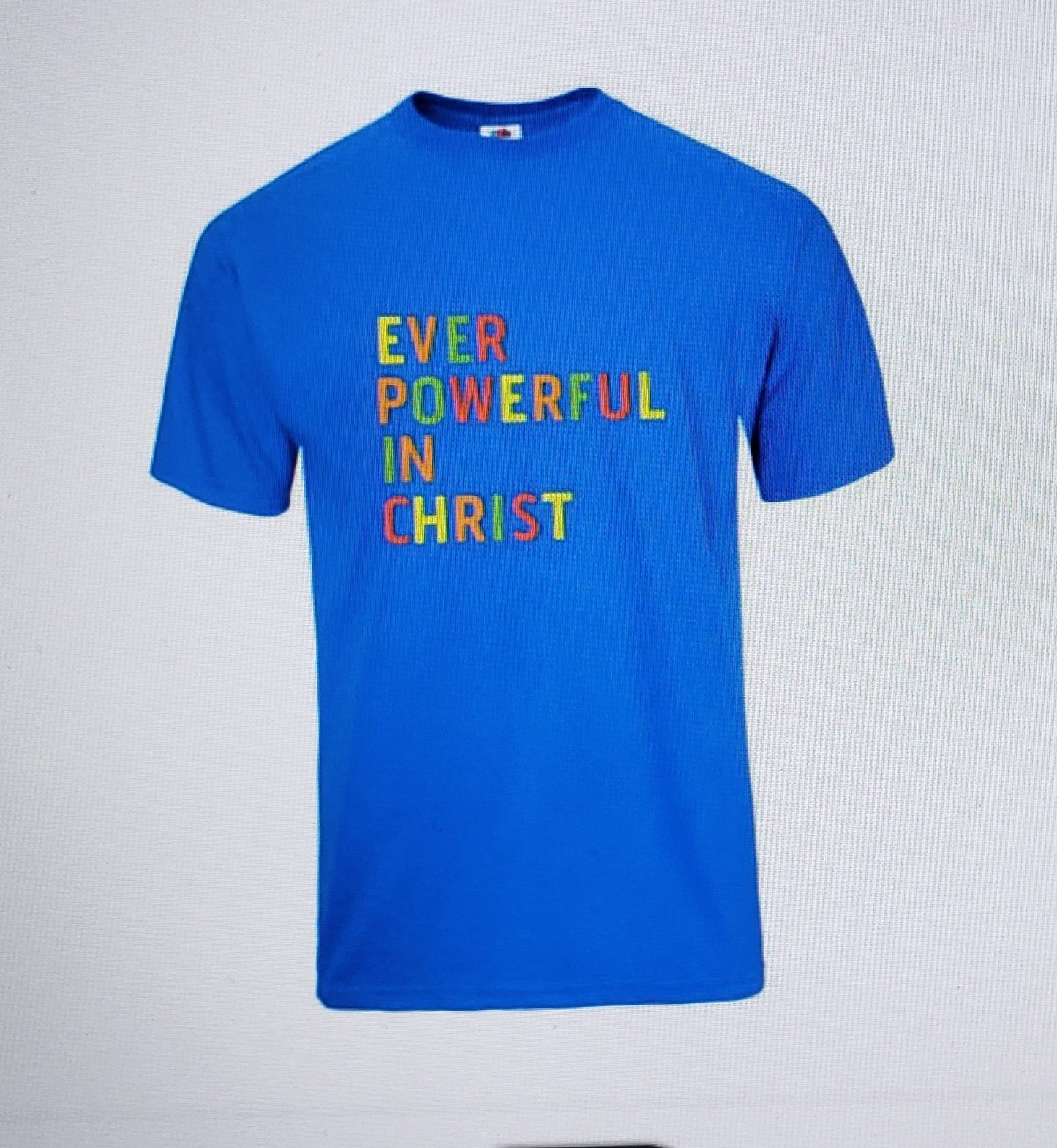 Medium Blue - Rain - T Shirt - Ever Powerful In Christ