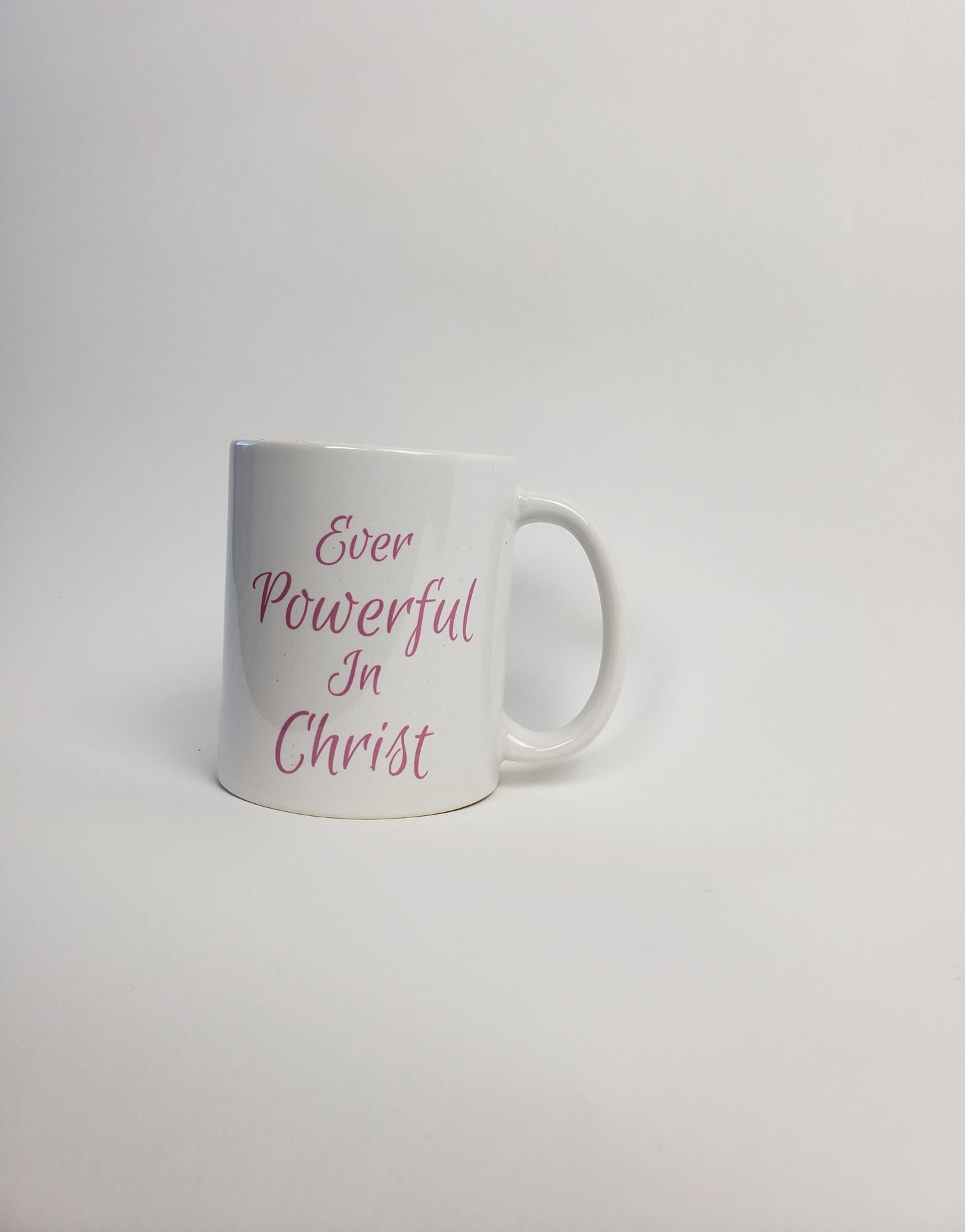 Coffee Mug - PINK Cottage - Ever Powerful In Christ