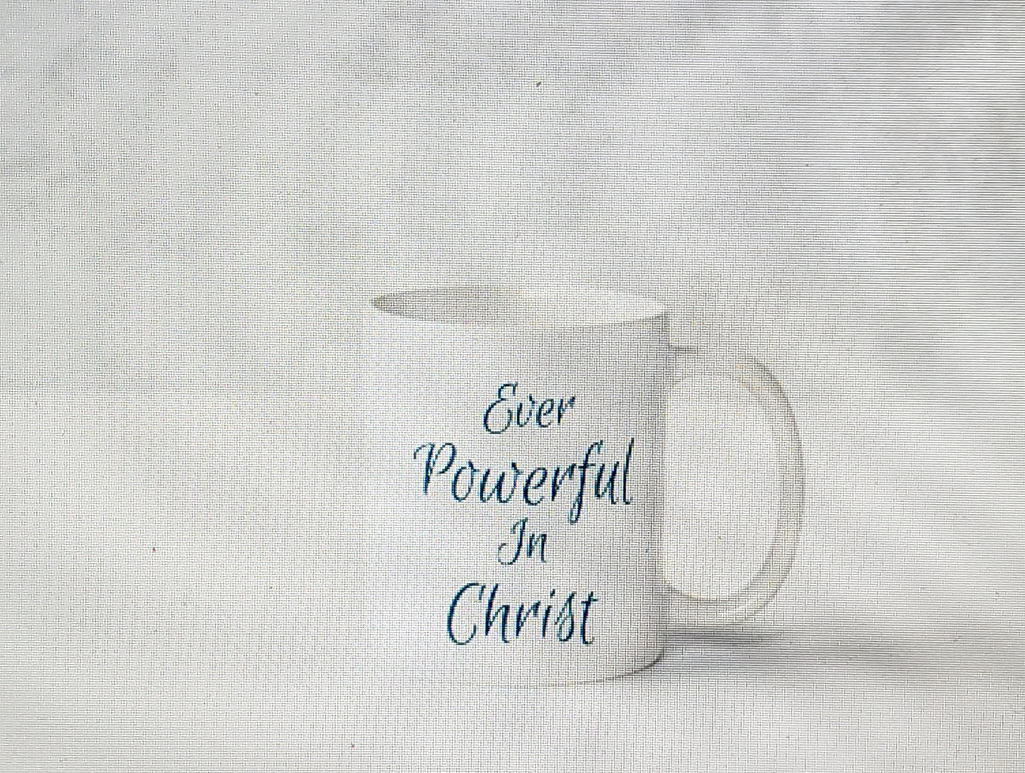 Coffee Mug - BLUE Cottage - Ever Powerful In Christ Coffee