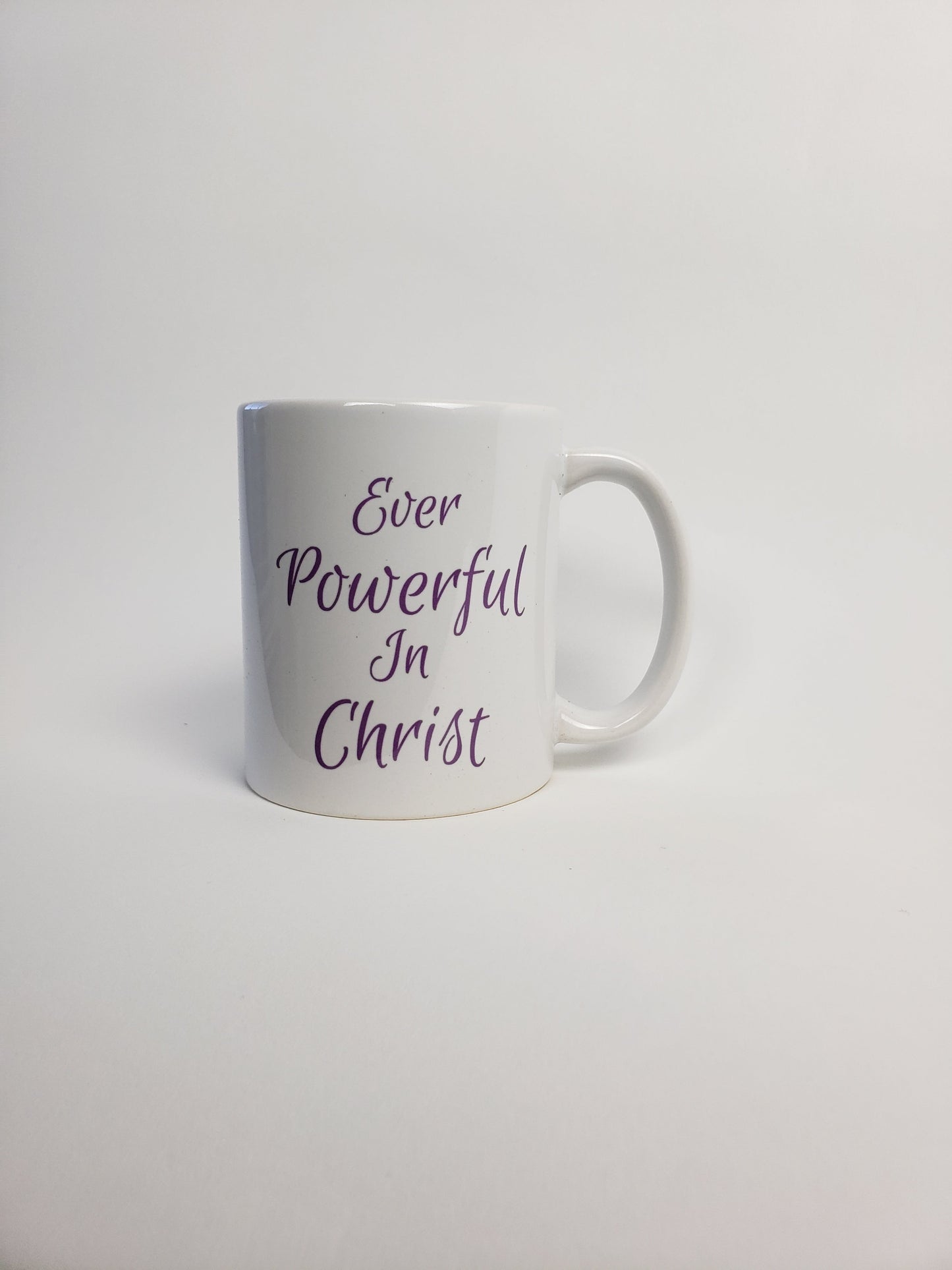 Coffee Mug - PURPLE Cottage - Ever Powerful In Christ Coffee